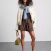 Cotton denim utility shorts Cotton denim utility shorts