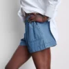 Cotton denim utility shorts Cotton denim utility shorts