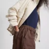 Cotton denim utility shorts Cotton denim utility shorts