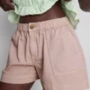 Cotton denim utility shorts Cotton denim utility shorts