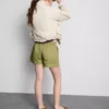 Cotton denim utility shorts Cotton denim utility shorts