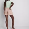 Cotton denim utility shorts Cotton denim utility shorts