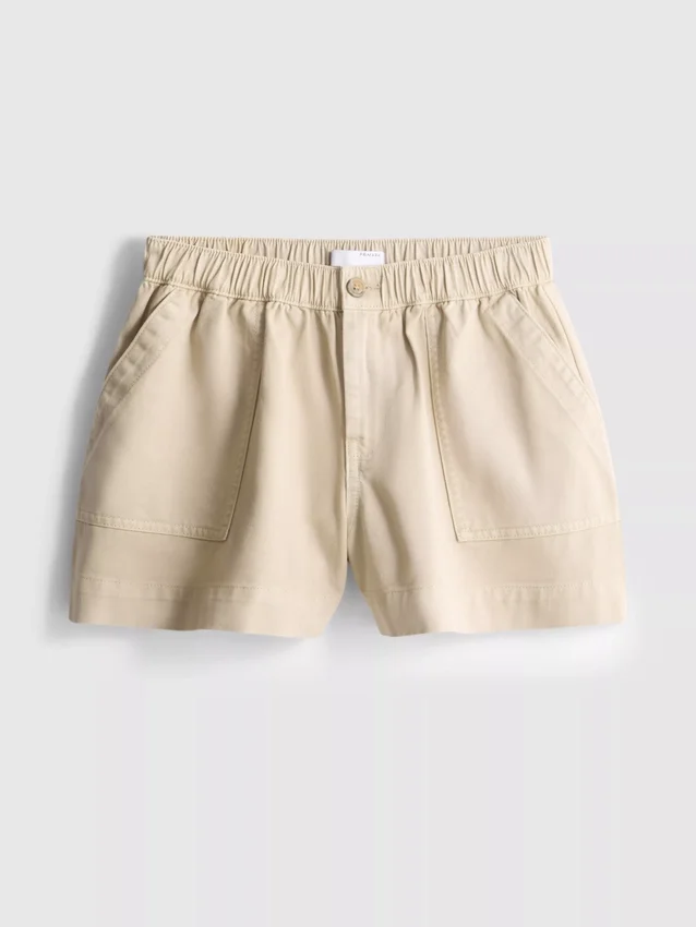 Cotton denim utility shorts Cotton denim utility shorts