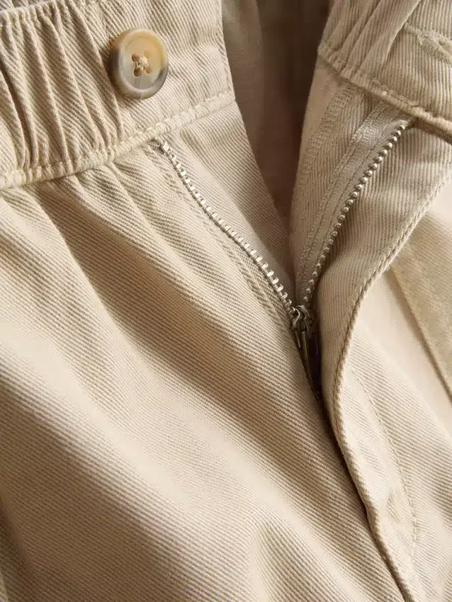 Cotton denim utility shorts Cotton denim utility shorts