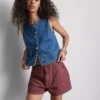 Cotton drawstring beaded casual shorts Cotton drawstring beaded casual shorts