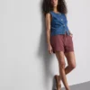 Cotton drawstring beaded casual shorts Cotton drawstring beaded casual shorts