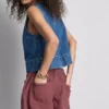 Cotton drawstring beaded casual shorts Cotton drawstring beaded casual shorts