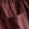 Cotton drawstring beaded casual shorts Cotton drawstring beaded casual shorts