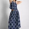 Cotton embroidered a-line midi skirt Cotton embroidered a-line midi skirt