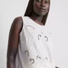 Cotton embroidered short sleeve blouse Cotton embroidered short sleeve blouse