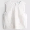Cotton embroidered short sleeve blouse Cotton embroidered short sleeve blouse
