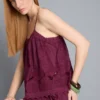 Cotton floral embroidered cami top Cotton floral embroidered cami top