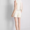 Cotton floral embroidered shorts Cotton floral embroidered shorts