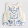 Cotton floral embroidered waistcoat Cotton floral embroidered waistcoat