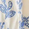 Cotton floral embroidered waistcoat Cotton floral embroidered waistcoat