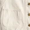 Cotton front-pocket cropped vest Cotton front-pocket cropped vest