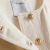 Cotton front-pocket cropped vest Cotton front-pocket cropped vest