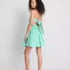 Cotton gingham bandeau mini dress Cotton gingham bandeau mini dress