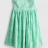 Cotton gingham bandeau mini dress Cotton gingham bandeau mini dress