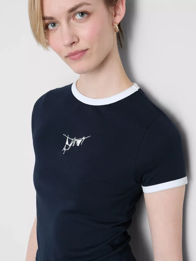 Cotton graphic baby tee Cotton graphic baby tee
