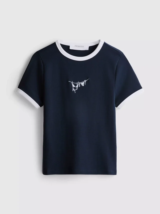 Cotton graphic baby tee Cotton graphic baby tee