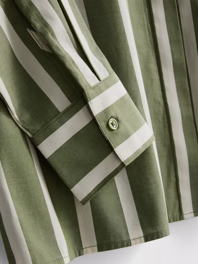 Cotton poplin striped shirt Cotton poplin striped shirt