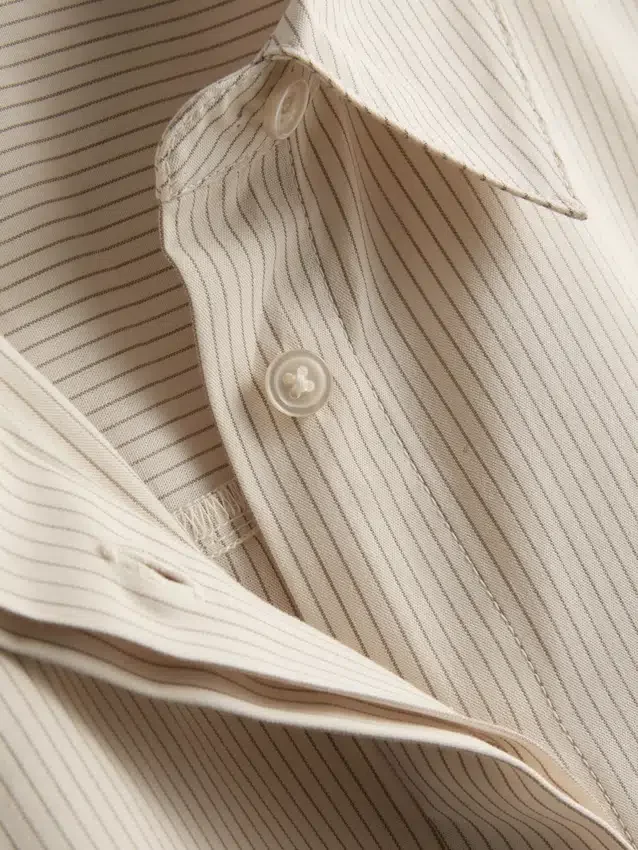 Cotton poplin striped shirt Cotton poplin striped shirt