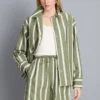 Cotton poplin striped shorts Cotton poplin striped shorts