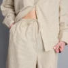 Cotton poplin striped shorts Cotton poplin striped shorts