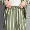 Cotton poplin striped shorts Cotton poplin striped shorts