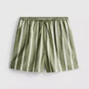 Cotton poplin striped shorts Cotton poplin striped shorts