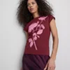 Cotton printed floral baby tee Cotton printed floral baby tee