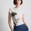 Cotton printed floral baby tee Cotton printed floral baby tee