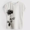 Cotton printed floral baby tee Cotton printed floral baby tee
