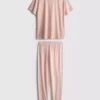 Cotton printed short sleeve pajamas Cotton printed short sleeve pajamas