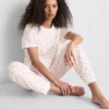 Cotton printed short sleeve pajamas Cotton printed short sleeve pajamas