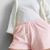 Cotton relaxed drawstring shorts Cotton relaxed drawstring shorts