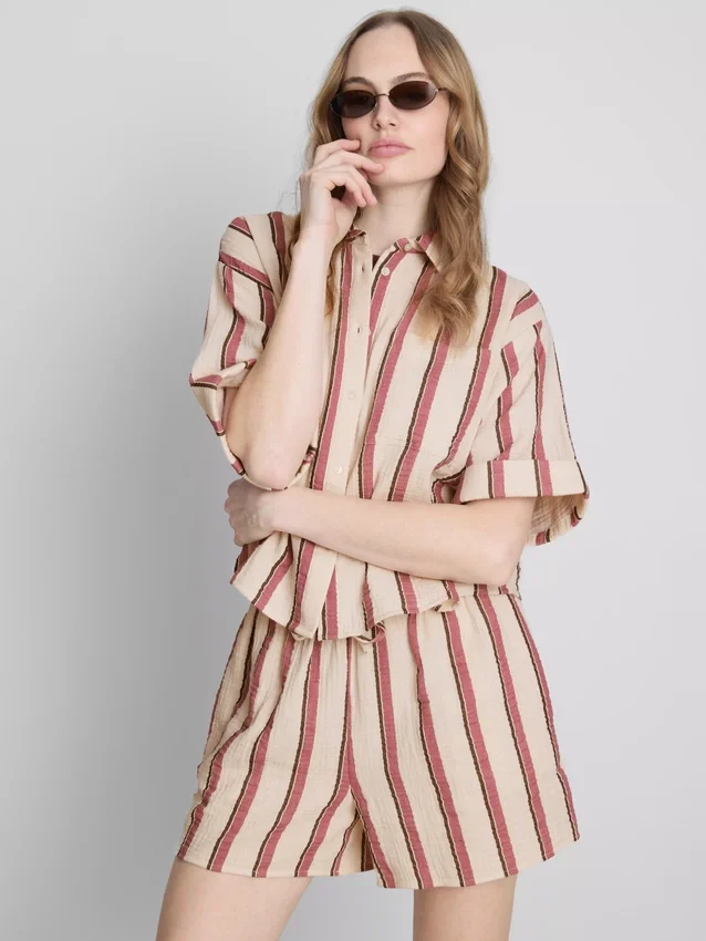 Cotton relaxed striped shirt Cotton relaxed striped shirt