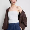 Cotton-rich bandeau top Cotton-rich bandeau top