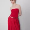 Cotton-rich bandeau top Cotton-rich bandeau top