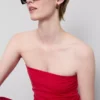 Cotton-rich bandeau top Cotton-rich bandeau top