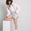 Cotton-rich button-detail jersey shorts Cotton-rich button-detail jersey shorts