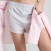 Cotton-rich button-detail jersey shorts Cotton-rich button-detail jersey shorts
