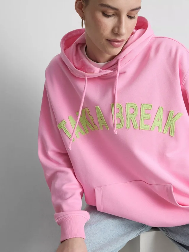 Cotton-rich collegiate-print hoodie Cotton-rich collegiate-print hoodie