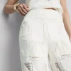 Cotton rich crochet straight leg pants Cotton rich crochet straight leg pants