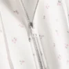 Cotton rich floral zip through hoodie Cotton rich floral zip through hoodie