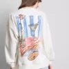Cotton-rich graphic martini sweatshirt Cotton-rich graphic martini sweatshirt