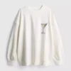 Cotton-rich graphic martini sweatshirt Cotton-rich graphic martini sweatshirt