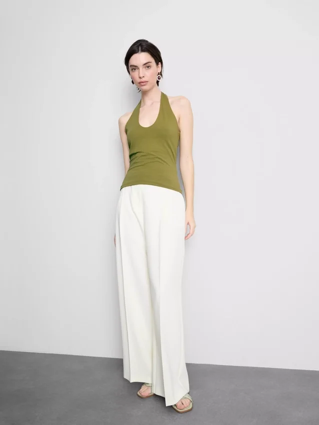 Cotton rich halter top Cotton rich halter top