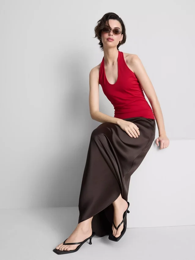 Cotton rich halter top Cotton rich halter top